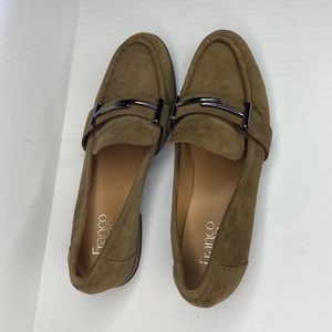 Franco Sarto Women's L-Baylor Slip-On New Cognac Brown Slip- on Loafer